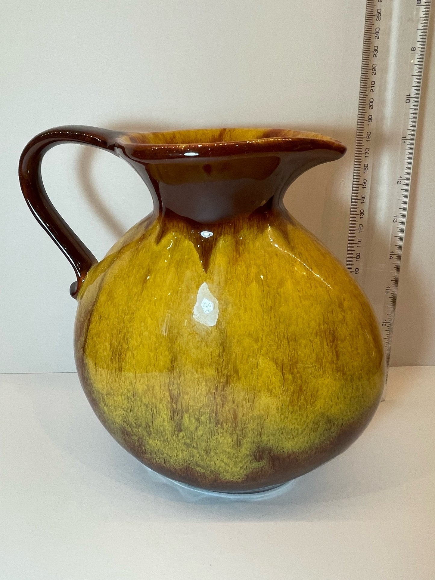 Mid-century glazed pottery jug