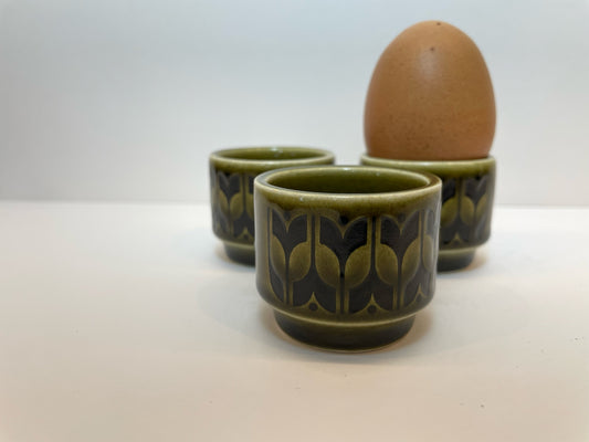 Hornsea egg cups x3