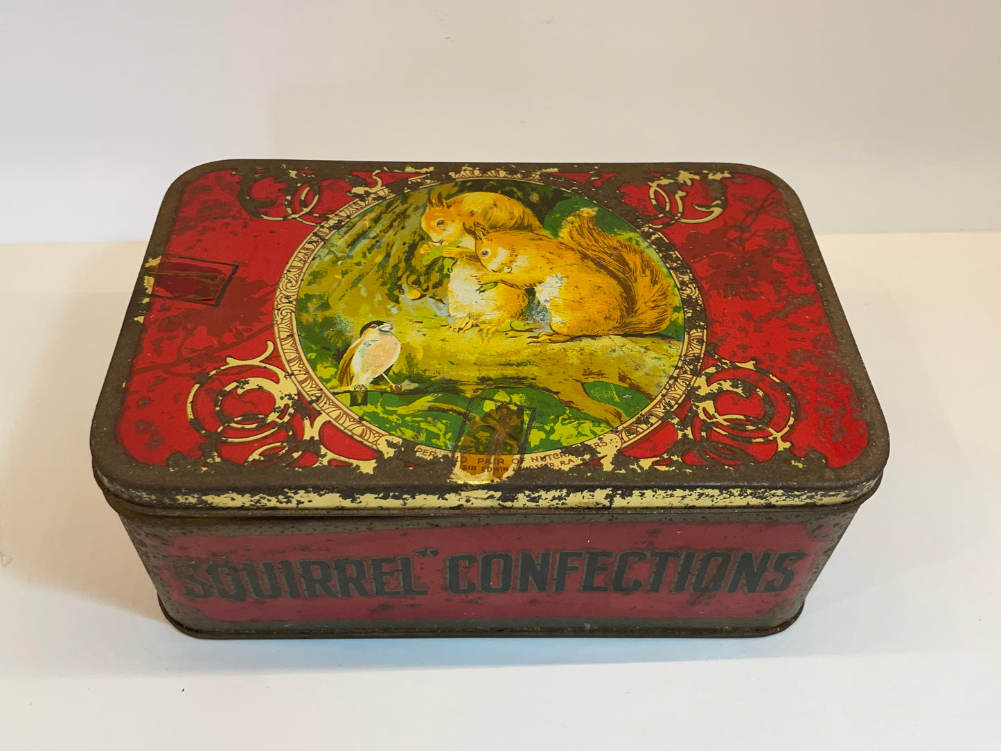 Antique biscuit tin