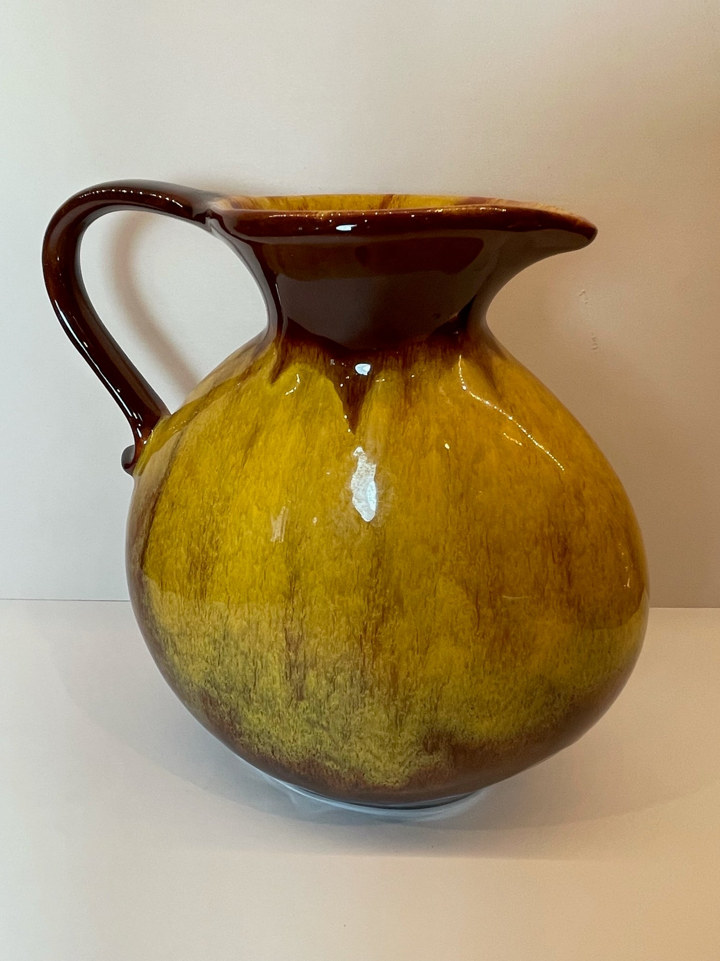 Mid-century glazed pottery jug